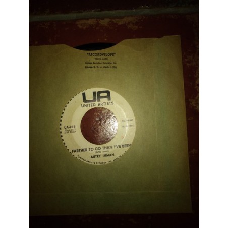 Inman Autry ‎– Farther To Go Than I've Been / That's All Right|1960     United Artists Records ‎– UA 278-Single