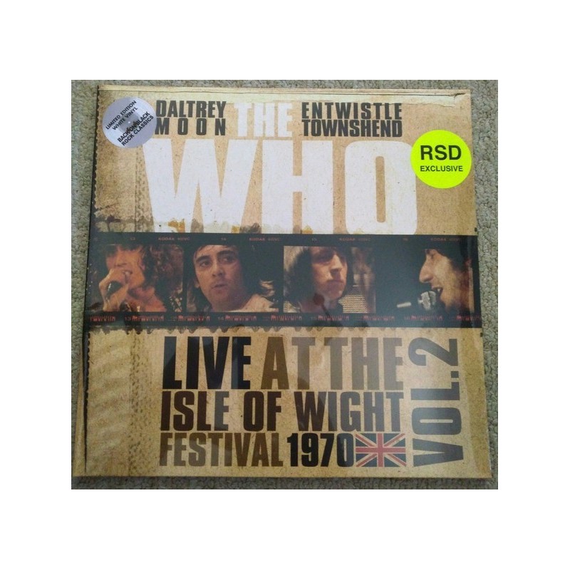 Who ‎The – Live At The Isle Of Wight Festival 1970 Vol.2|2018-RSD 2018-Rock Classics – RCV218LP -White Vinyl