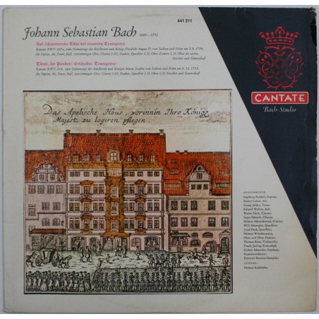 Bach J. Seb. - Auf, schmetternde Töne der muntern Trompeten Kantate Bmv 207A / Tönet, Ihr Pauken! ...|1961    Cantate ‎– 641 211