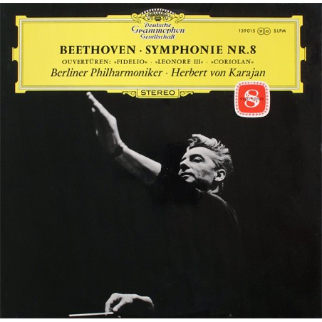 Beethoven- Berliner Philharmoniker · Herbert von Karajan ‎– Symphonie Nr. 8.....|DG ‎– 139 015 SLPM