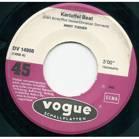 Fisher Andy ‎– Kartoffel Beat|1969   Vogue Schallplatten ‎– DV 14908-Single