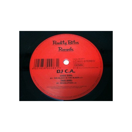 DJ C.A. ‎– The Block in the black|1998   Reality Bites Records ‎– rb 006-Maxi-Single