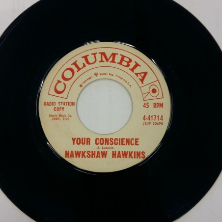 Hawkins ‎Hawkshaw– Your Conscience| Columbia ‎– 4-41714-Promo -Single