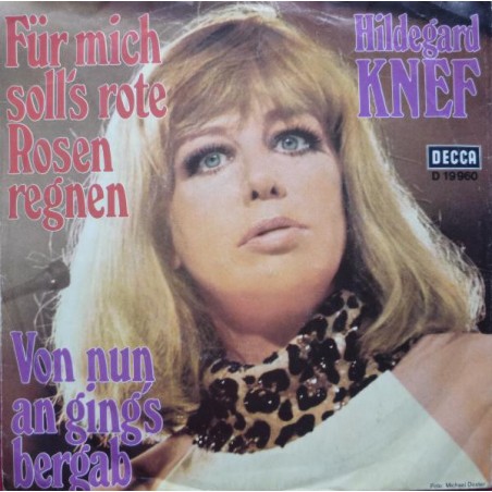 Knef ‎Hildegard – Für Mich Soll's Rote Rosen Regnen|1968   D19960-Single