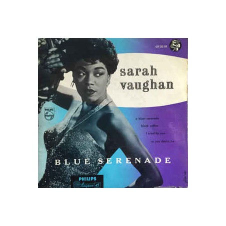 Vaughan Sarah ‎– Blue Serenade|1956   Philips ‎– 429 250 BE-Single-EP