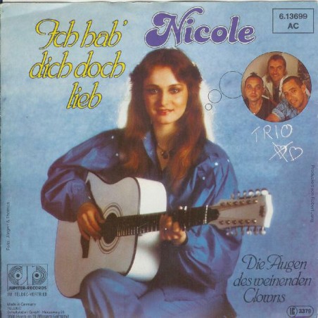 Nicole‎– Ich Hab' Dich Doch Lieb|1983    Jupiter Records ‎– 6.13 699-Single