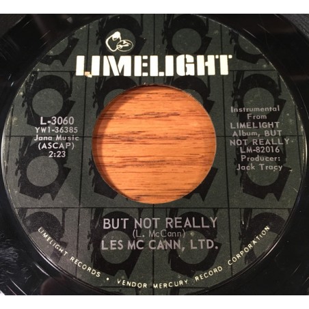 McCann Les Ltd. ‎– But Not Really|1969    Limelight ‎– L-3060-Single