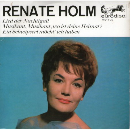 Holm Renate ‎– Lied Der Nachtigall|Eurodisc ‎– 40 244 CE-Single