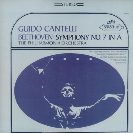 Beethoven-Guido Cantelli -The Philharmonia Orchestra – Symphony No. 7 In A Major, Op. 92|1967    Seraphim ‎– 60038