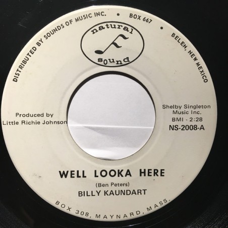 Kaundart Billy ‎– Well Looka Here|Natural Sound ‎– NS-2008-Single