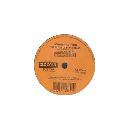 Horton Johnny / Stonewall Jackson ‎– The Battle Of New Orleans / Waterloo|Old Gold – OG 9074-Single