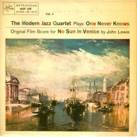 Modern Jazz Quartet The ‎– Plays One Never Knows Vol. 2|1958  Metronome ‎– MEP 440-Single