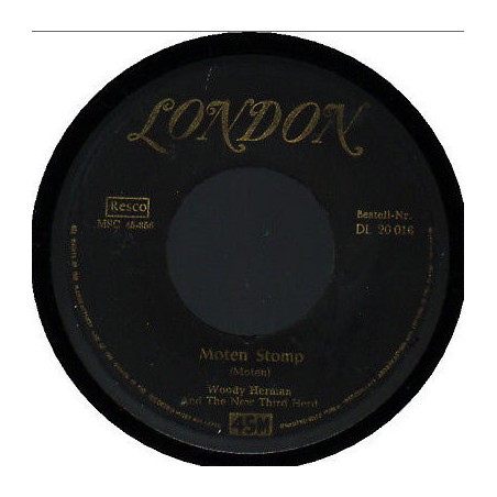 Herman Woody and the new Third Herd ‎– Moten Stomp|1954    London Records DL 20 016-Single