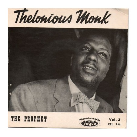 Monk Thelonious ‎– The Prophet|1963   Disques Vogue ‎– EPL. 7941-Single-EP