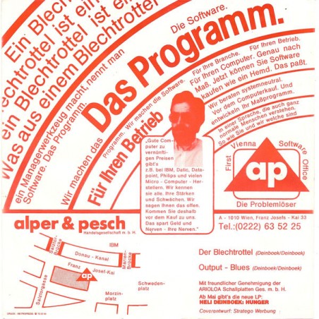 Deinboek Heli  ‎– Der Blechtrottel / Output Blues|1982   Not On Label ‎– 119 312-Single