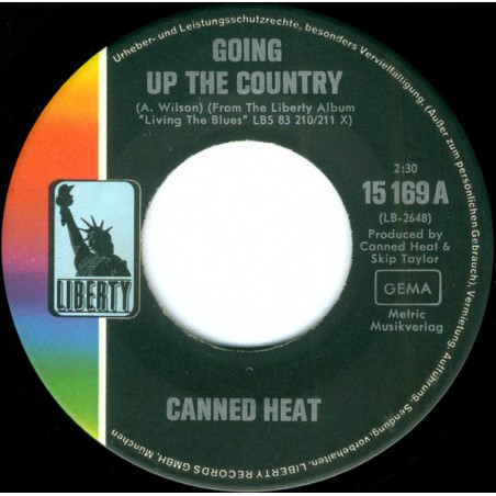 Canned Heat ‎– Going up the country / one kind favor|1968      Liberty ‎– 15 169-Single