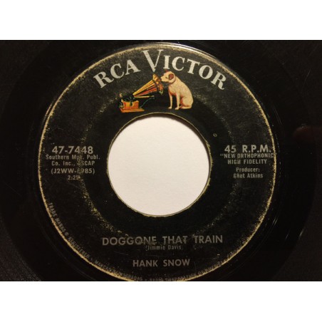 Snow Hank ‎– Doggone That Train / Father Time And Mother Love|1959    RCA Victor ‎– 47-7448-Single