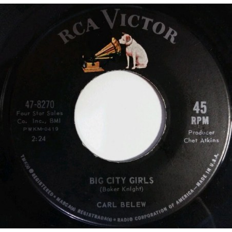Belew ‎Carl – Big City Girls|1963    RCA Victor ‎– 47-8270-Single