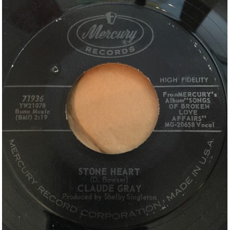 Gray Claude – Stone Heart / You Take The Table|1964    Mercury ‎– 71936-Single