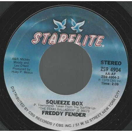 Fender Freddy  ‎– Squeeze Box|1979    Starflite ‎– ZS9 4904-Single