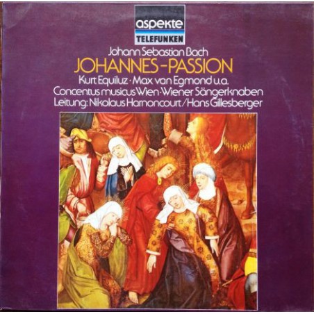 Bach Johann Sebastian- Concentus Musicus Wien-Wr Sängerknaben -Nikolaus Harnoncourt – Johannes-Passion|Telefunken ‎– 6.41069