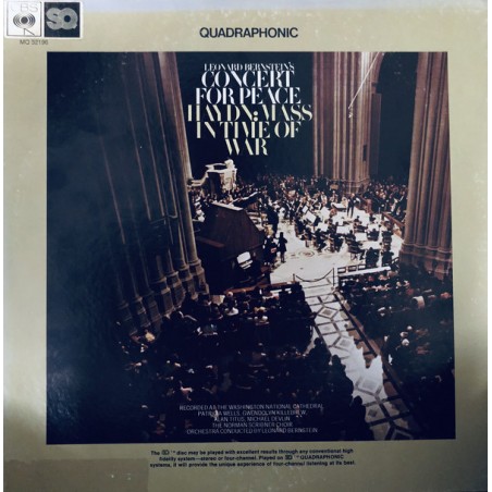 Haydn-Leonard Bernstein ‎–Concert For Peace (Mass In Time Of War)|1973    CBS Masterworks ‎– MQ 32196-Quadraphonic