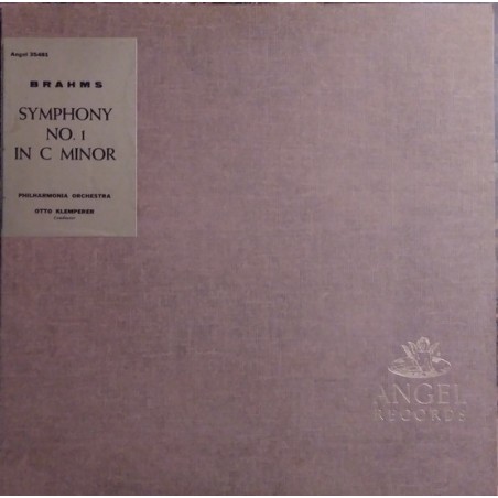 Brahms-Philharmonia Orchestra conducted By Klemperer  ‎– Symphony No. 1 In C Minor, Op. 68|Angel Records ‎– 35481