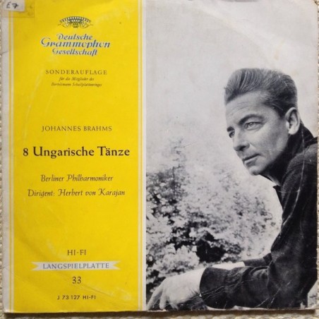 Brahms ‎Johannes – 8 Ungarische Tänze|1961    DG- J 73 127- 10" Vinyl