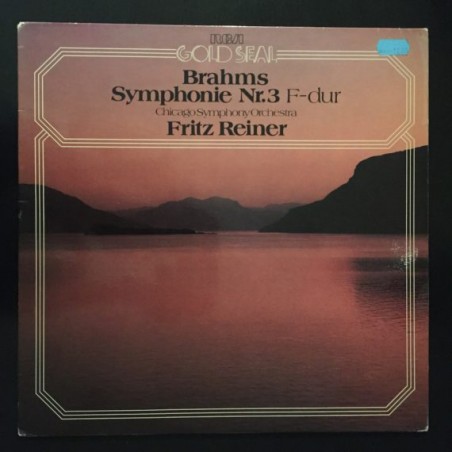 Brahms Johannes-  Symphony No. 3 in F, Op. 90-Fritz Reiner |1958    RCA Gold Seal ‎– AGL1-1280
