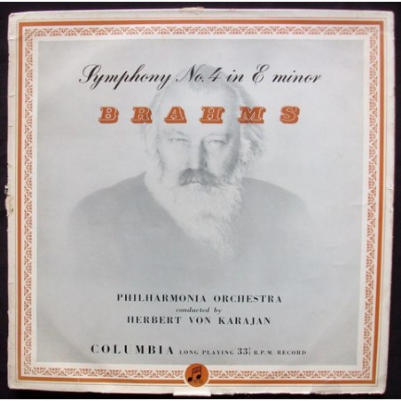 Brahms-Symphony No. 4 in E Minor-Herbert von Karajan, Philharmonia Orchestra|Columbia ‎– 33CX 1362
