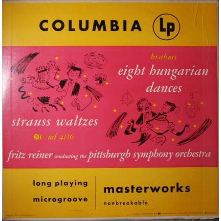 Brahms /Strauss – Eight Hungarian Dances / Waltzes - Fritz Reiner  |1949   Columbia Masterworks ‎– ML 4116