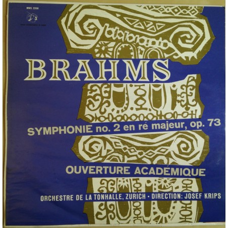 Brahms-Symphonie N°2-Josef Krips  |1962    Musical Masterpiece Society ‎– MMS-2208