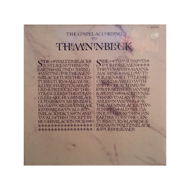 Stranglers The‎– The Gospel According To The Meninblack|1981 1C 064-83 084