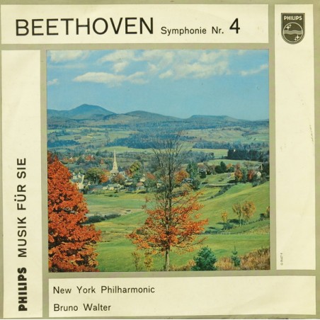 Beethoven-Symphonie Nr. 4-New York Philharmonic- Bruno Walter ‎| Philips ‎– G 05 627 R-10" Vinyl