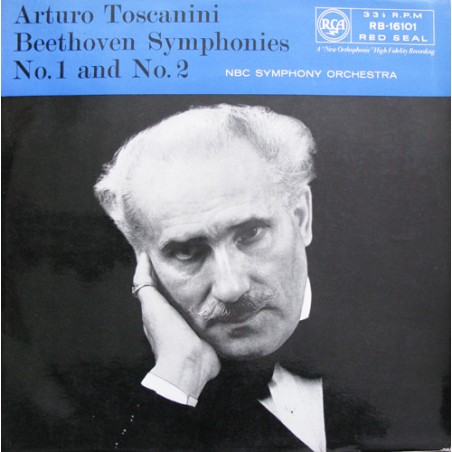 Beethoven - Arturo Toscanini ‎– Symphonies No.1 & No.2|1951    RCA Red Seal ‎– RB-16101
