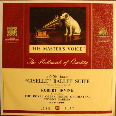 Adam Adolfe‎– "Giselle" Ballet Suite-Orchestra Of The Royal Opera House, Covent Garden|His Master's Voice ‎– DLP 1004 -10" Vinyl
