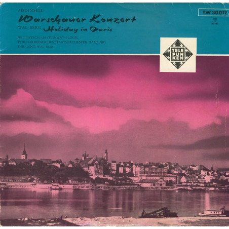Addinsell / Wal-Berg ‎– Warschauer Konzert / Holiday In Paris|Telefunken ‎– TW 30017- 10" Vinyl