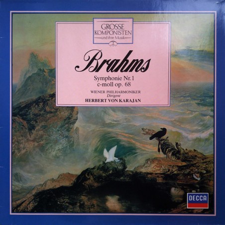Brahms‎– Symphonie Nr. 1 C-Moll Op. 68- Wr. Philharmoniker / Herbert von Karajan  |Decca ‎– 411 364-1