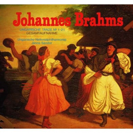 Brahms Johannes  ‎– Ungarische Tänze No. 1-21-Ungarische Nationalphilharmonie-János Sándor |1981    Pandora – 32 230 5