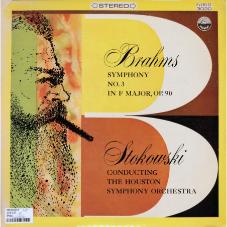 Brahms –  Symphony No. 3 In F Major, Opus 90 -Stokowski|1959    Everest ‎– SDBR 3030