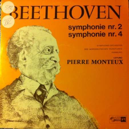 Beethoven– Symphonie Nr. 2, Symphonie Nr. 4-Symphonie-Orchester Des Norddeutschen Rundfunks |Concert Hall ‎– M-2332