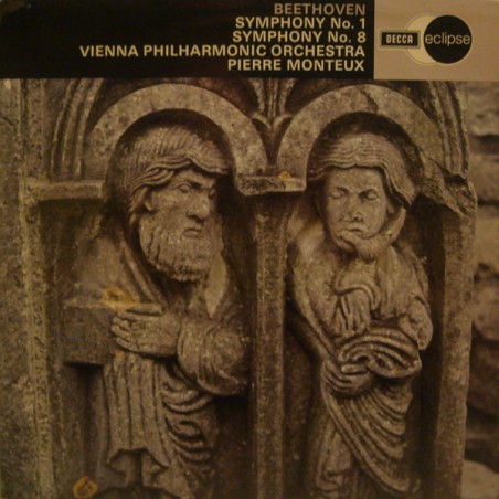Beethoven-Symphonies Nos. 1 & 8-Vienna Philharmonic Orchestra -Pierre Monteux ‎|1971    Decca Eclipse ‎– ECS 638