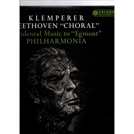Beethoven-"Choral", Incidental Music To "Egmont" Philharmonia - Klemperer|1958    Columbia ‎– CX 1574
