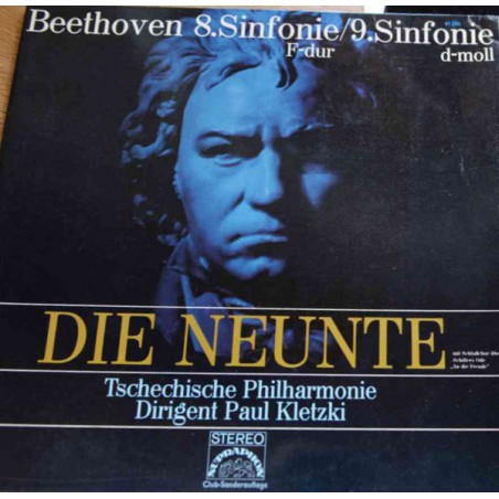 Beethoven ‎– 8.Sinfonie F-Dur / 9.Sinfonie D-Moll- Tschechische Philharmonie-Paul Kletzki  |1968   Supraphon ‎– 61 356
