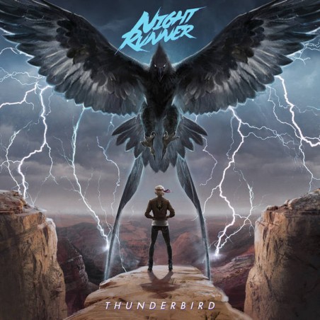 Night Runner ‎– Thunderbird|2017    Poisoned Mind Records ‎– PMR-013 Special Edition, Blue / Grey with Black Splatter