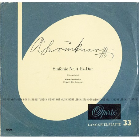 Bruckner Anton‎– Sinfonie Nr. 4 Es-Dur -Wr. Symphoniker-Otto Klemperer ‎|Opera ‎– 1020