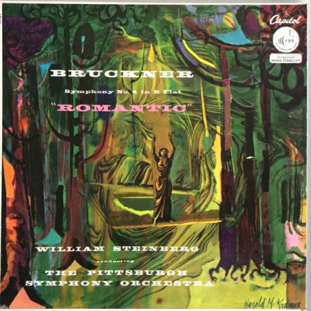 Bruckner ‎– Symphony No. 4 "Romantic"- William Steinberg|1956    Capitol Records ‎– P-8352