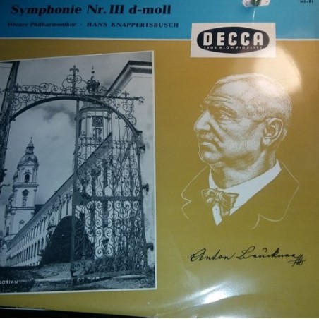 Bruckner ‎Anton – Symphonie Nr. III D-Moll-Wiener Philharmoniker, Hans Knappertsbusch |DECCA LXT 2967