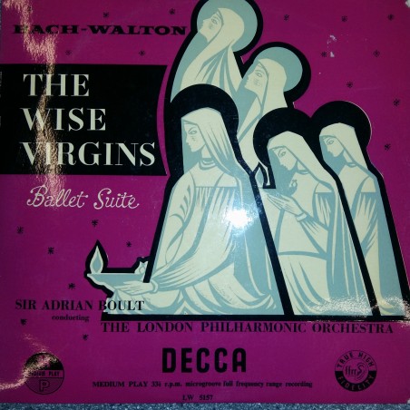 Bach-Walton -The Wise Virgins-Suite from the Ballet|DECCA LW 5157-10" Vinyl