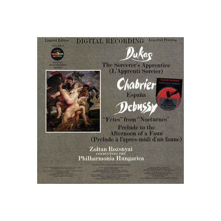 Dukas-Chabrier-Debussy‎– The Sorcerer's Apprentice...  -Zoltan Rozsnyai, The Philharmonia Hungarica   |1979    RT-202